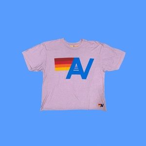 Aviator Nation Lavender Logo Crop Tee